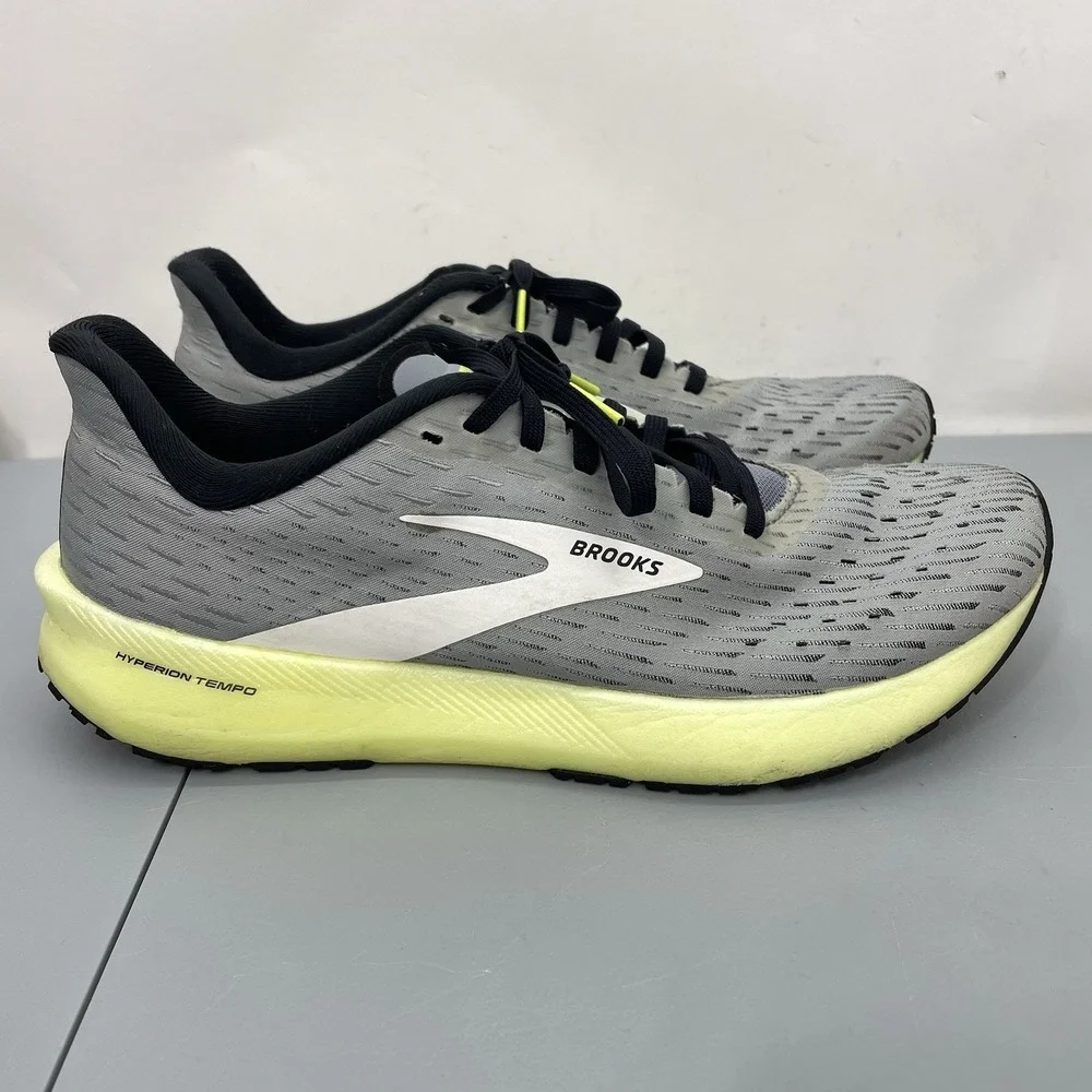 Brooks Hyperion Tempo Sneakers Shoes Running Training Walking Gray Mens 9